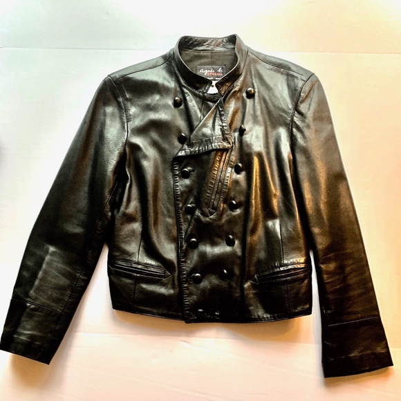 Rare Vintage Agnes B Leather Jacket
